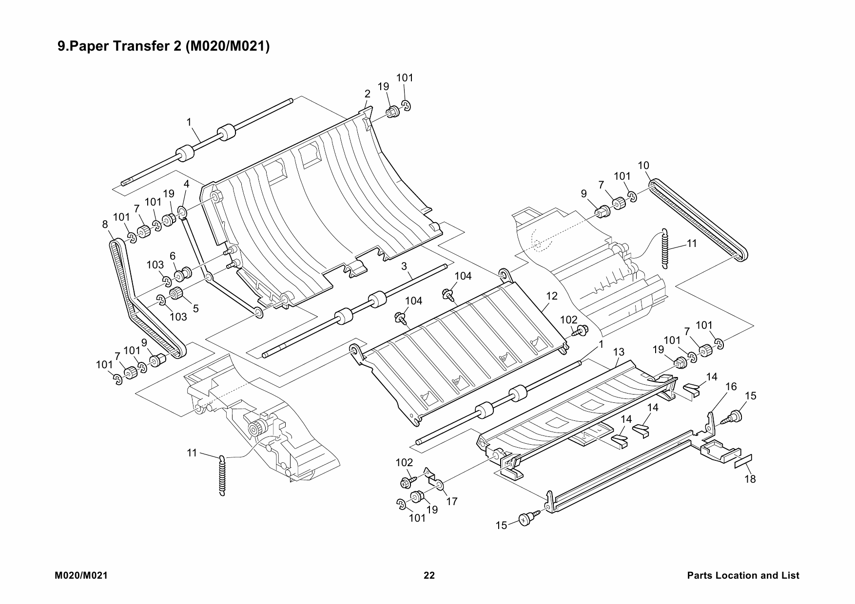 RICOH Aficio SP-5200DN 5210DN M020 M021 Parts Catalog-4